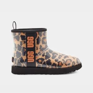 Ugg Classic Clear Mini Panther Cheetah Print Boots/Booties